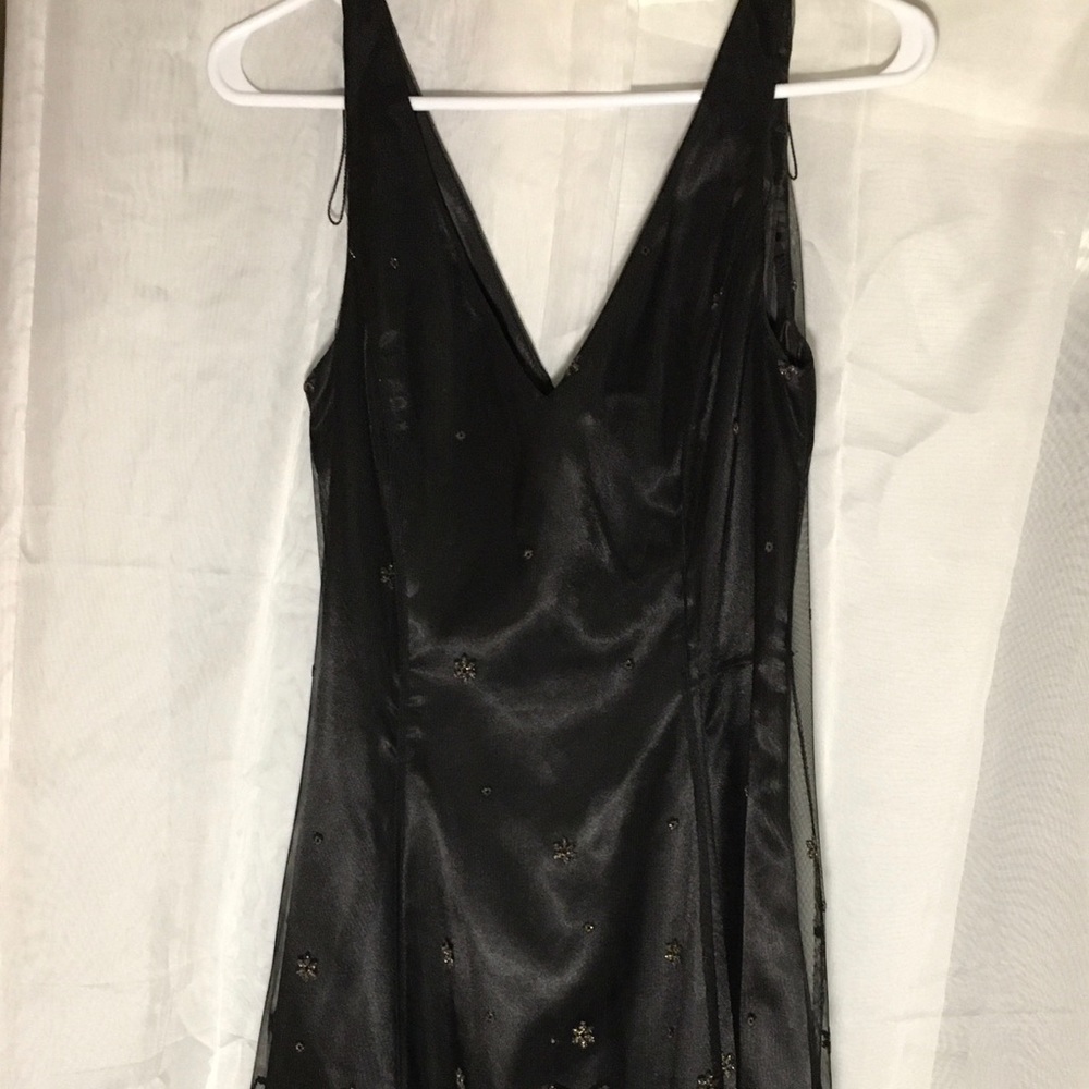 Black sparkly ombré dress